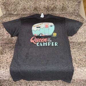 Queen of the Camper T-shirt. Size Medium